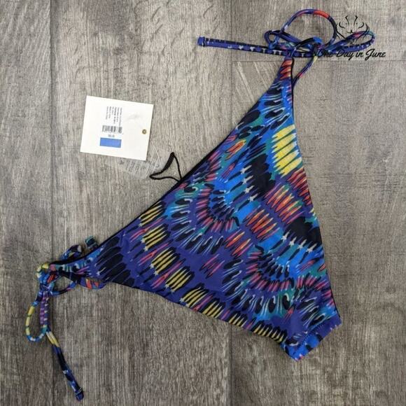 Cyn Luca Standard Reversible String Tie Bikini Bottom Swimsuit Size XL - Picture 4 of 4